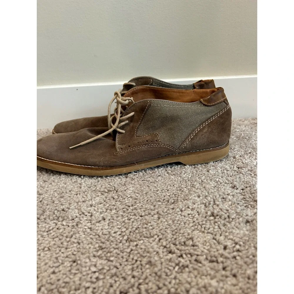 Venturini Mens Brown Suede Textile Chukka Boots TAN Mens Size 12‎ Shoes #2227